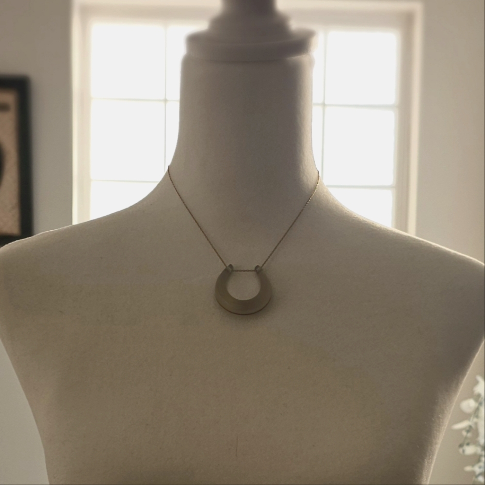 Alexis Bittar gold and lucite necklace